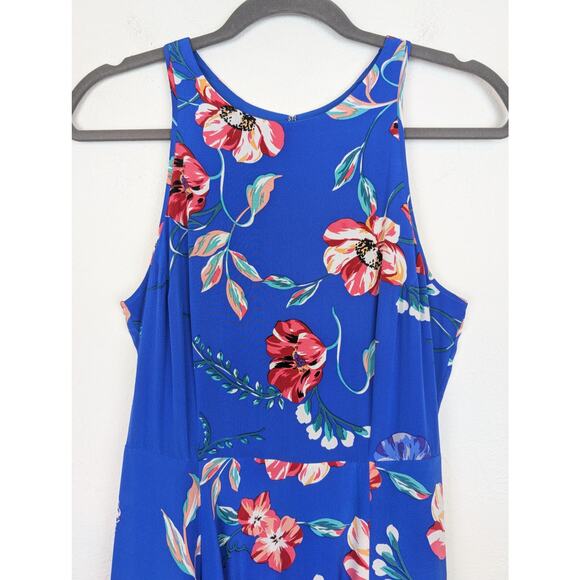 Yumi Kim Maxi Dress Sweet Escape Dream Silk Floral Boho Halter Boho Blue Size S - Picture 6 of 15